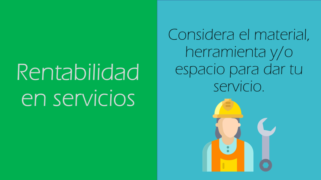 rentabilidad en servicios